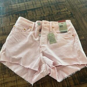 Levi's Pink Jean Shorts